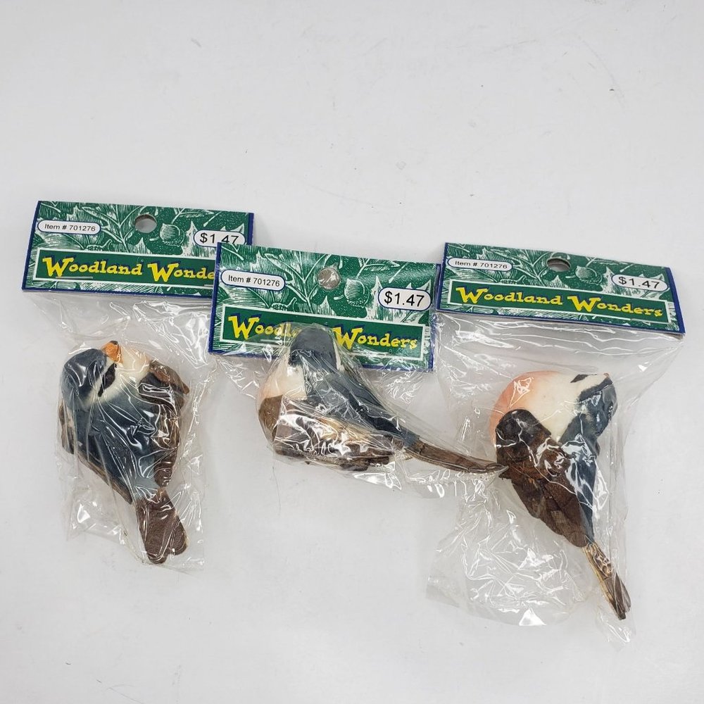 Vintage Woodland Wonders Blue Jay Birds Set Floral Arrangement Craft Wedding